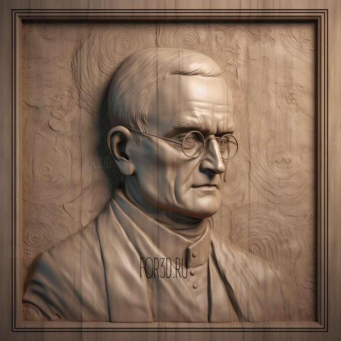 Gregor Mendel 3 stl model for CNC